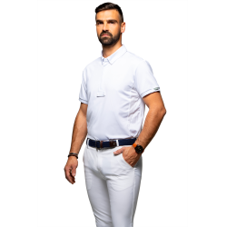 Polo de concours Flags & Cup garçon Wako manches courtes Blanc Polo de concours Flags & Cup garçon Wako manches courtes Blanc