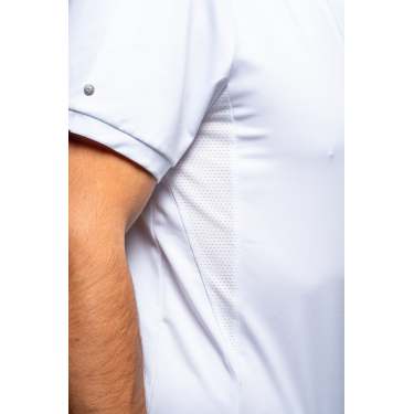 Wedstrijdpolo Flags & Cup jongen Wako korte mouwen Wit