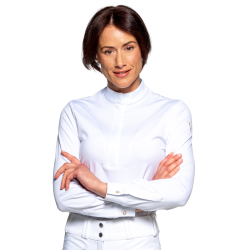 Polo de concours Flags & Cup Arizona manches longues Blanc