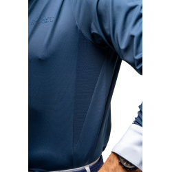 Polo de concours Flags & Cup homme Wako manches longues Marine Bleu marine