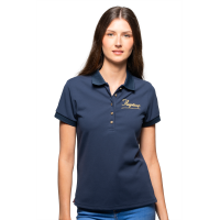 Polo Vlaggen & Cup piqué dames Rosalia Marine Marineblauw Polo Vlaggen & Cup piqué dames Rosalia Marine Marineblauw