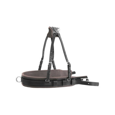 Harnais JM de luxe pour calèche Marron foncé