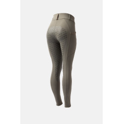 Pantalon d'équitation fond intégral grip Horze Noelle femme Vert olive