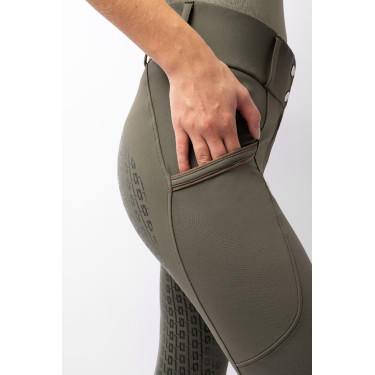 Pantalon d'équitation fond intégral grip Horze Noelle femme Vert olive Pantalon d'équitation fond intégral grip Horze Noelle femme Vert olive