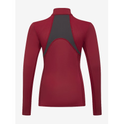 Sous-vêtement mesh Mia LeMieux Young Rider manches longues Ember Bordeaux