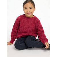 Mini LeMieux Casey Crew Trui Gloed Bordeaux Mini LeMieux Casey Crew Trui Gloed Bordeaux