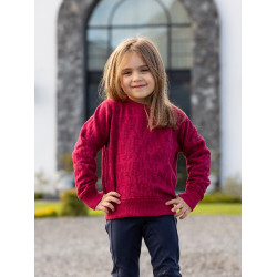 Mini LeMieux Casey Crew Trui Gloed Bordeaux Mini LeMieux Casey Crew Trui Gloed Bordeaux