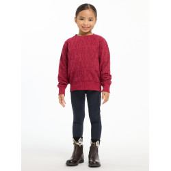 Mini LeMieux Casey Crew Trui Gloed Bordeaux Mini LeMieux Casey Crew Trui Gloed Bordeaux