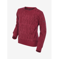 Mini LeMieux Casey Crew Trui Gloed Bordeaux Mini LeMieux Casey Crew Trui Gloed Bordeaux