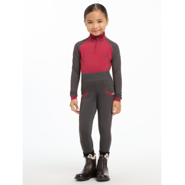 Mini LeMieux rijbroek Asgrauw Bordeaux Mini LeMieux rijbroek Asgrauw Bordeaux