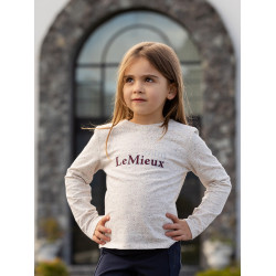 Langarmshirt Mini LeMieux Jessie Ecru / nep Wit