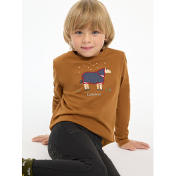 T-shirt à manches longues Mini LeMieux Jessie Ginger Marron