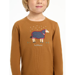 T-shirt à manches longues Mini LeMieux Jessie Ginger Marron