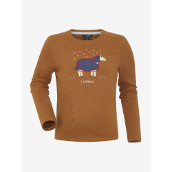 T-shirt à manches longues Mini LeMieux Jessie Ginger Marron