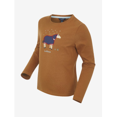 T-shirt à manches longues Mini LeMieux Jessie Ginger Marron