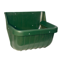 Mangeoire plast. rectangulaire 15l verte Mangeoire plast. rectangulaire 15l verte