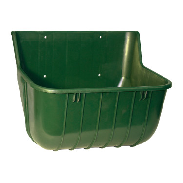 Mangeoire plast. rectangulaire 15l verte Mangeoire plast. rectangulaire 15l verte