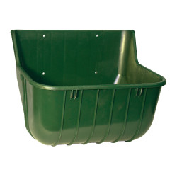 Plastic voederbak rechthoekig 15l groen Plastic voederbak rechthoekig 15l groen