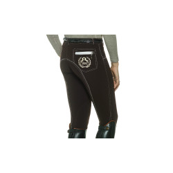 Pantalon Equicomfort Picadilly femme Marine / blanc Bleu