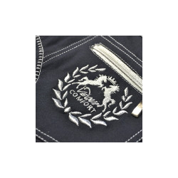 Pantalon Equicomfort Picadilly femme Marine / blanc Bleu