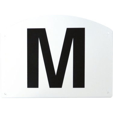 Set van 12 draaimolenletters plastic steun Hippotonic Set van 12 draaimolenletters plastic steun Hippotonic