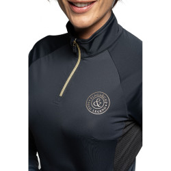 Polo techniek Flags & Cup ademend dames Isorteq Zwart