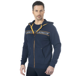 Sweat zippé Flags & Cup homme Perico Marine Bleu marine Sweat zippé Flags & Cup homme Perico Marine Bleu marine