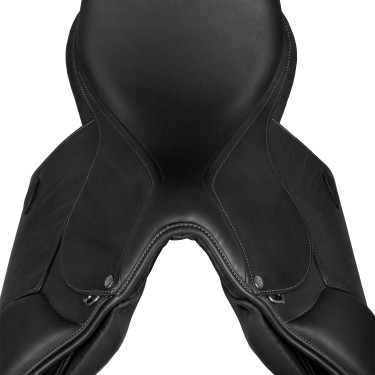 Selle polyvalente Bernini avec panneaux en latex Acavallo Noir