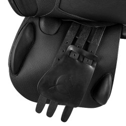 Bernini veelzijdig zadel met latex panelen Acavallo Zwart