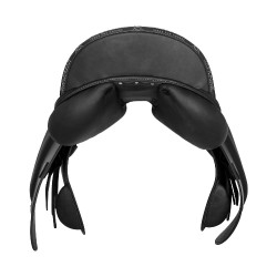 Selle polyvalente Bernini avec panneaux en latex Acavallo Noir