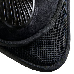 MF DS SW-3DS schokdemper in suède met platte gelgrip Acavallo Zwart MF DS SW-3DS schokdemper in suède met platte gelgrip Acavallo Zwart