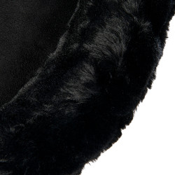 Schokdemper Piuma-FS WFS-FS met suède zakken en achterste verhoger Acavallo Zwart / zwart