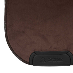 Tapis de selle DS CW-3DS louvre en forme avec intérieur en fausse peau de mouton Acavallo Marron
