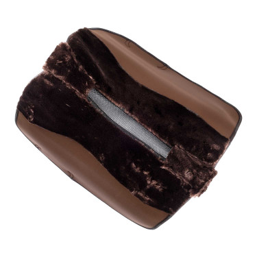 Tapis de selle DS CW-3DS louvre en forme avec intérieur en fausse peau de mouton Acavallo Marron