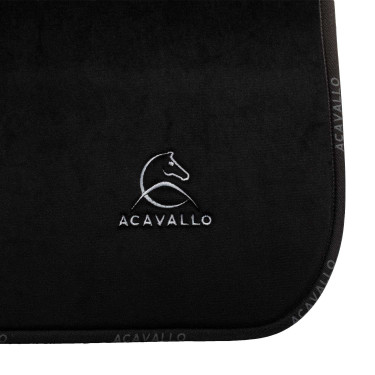 Tapis de selle DS CW-3DS louvre en forme avec intérieur en fausse peau de mouton Acavallo Noir