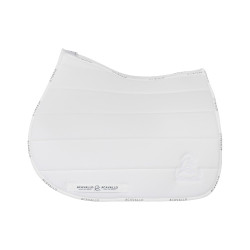 Tapis de selle JS CW-3DS matelassé louvre et bambou Acavallo Blanc Tapis de selle JS CW-3DS matelassé louvre et bambou Acavallo Blanc