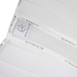 Zadeldek JS CW-3DS gewatteerd louvre en bamboe Acavallo Wit