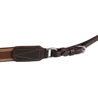 Collier de chasse simple avec bande élastique Acavallo Marron foncé Collier de chasse simple avec bande élastique Acavallo Marron foncé