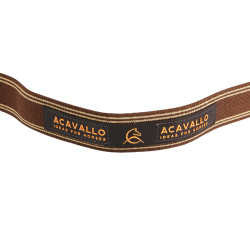 Eenvoudige borsttuig met elastische band Acavallo Donkerbruin Eenvoudige borsttuig met elastische band Acavallo Donkerbruin