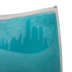 Tapis de selle édition spéciale DS CW-3DS louvre & bambou avec grip en silicone Acavallo Bleu ciel