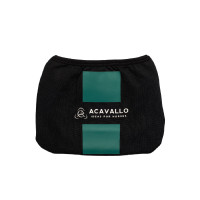 Protège-étriers avec logo Acavallo Noir Protège-étriers avec logo Acavallo Noir