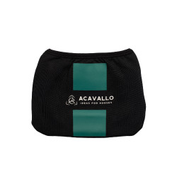 Protège-étriers avec logo Acavallo Noir Protège-étriers avec logo Acavallo Noir