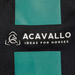 Protège-étriers avec logo Acavallo Noir Protège-étriers avec logo Acavallo Noir