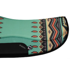 Tapis de selle TTech Barrel nouveau design Burioni Vert indi Multi-couleurs