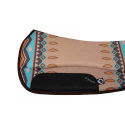 Tapis de selle TTech Barrel nouveau design Burioni Noisette indi Multi-couleurs Tapis de selle TTech Barrel nouveau design Burioni Noisette indi Multi-couleurs