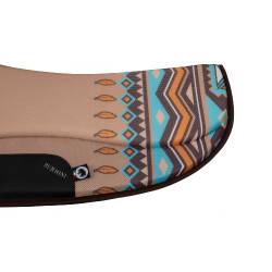 Tapis de selle TTech Barrel nouveau design Burioni Noisette indi Multi-couleurs Tapis de selle TTech Barrel nouveau design Burioni Noisette indi Multi-couleurs