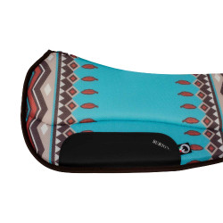 Tapis de selle TTech Barrel nouveau design Burioni Bleu clair indi