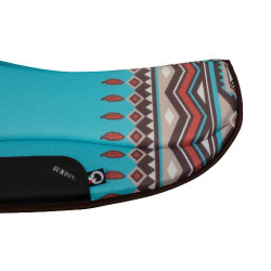 Tapis de selle TTech Barrel nouveau design Burioni Bleu clair indi