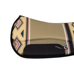Tapis de selle TTech Barrel nouveau design Burioni Crème rombi Kaki