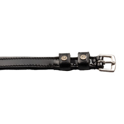 Lanières d'éperons avec cristaux Equestro Noir